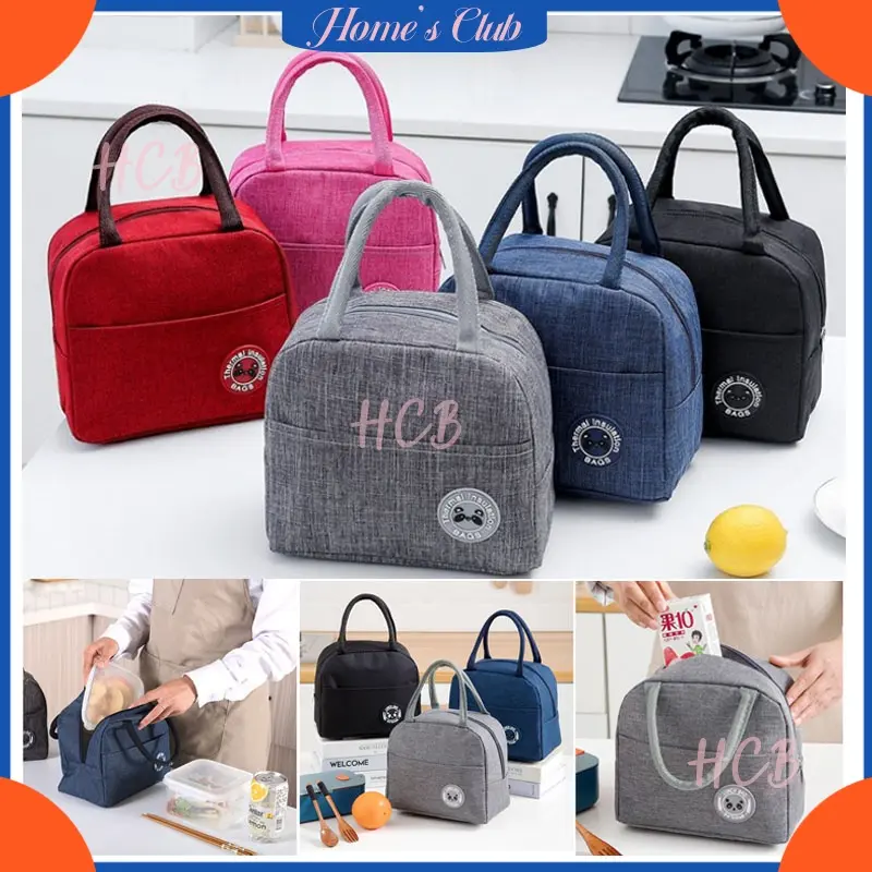 HCB Tas Makan Siang / Lunch Bag / Tas Travel Tempat Bekal / Lunch Bag Premium Cooler / Tas Bekal Lunch Bag Cooler Makanan Anak