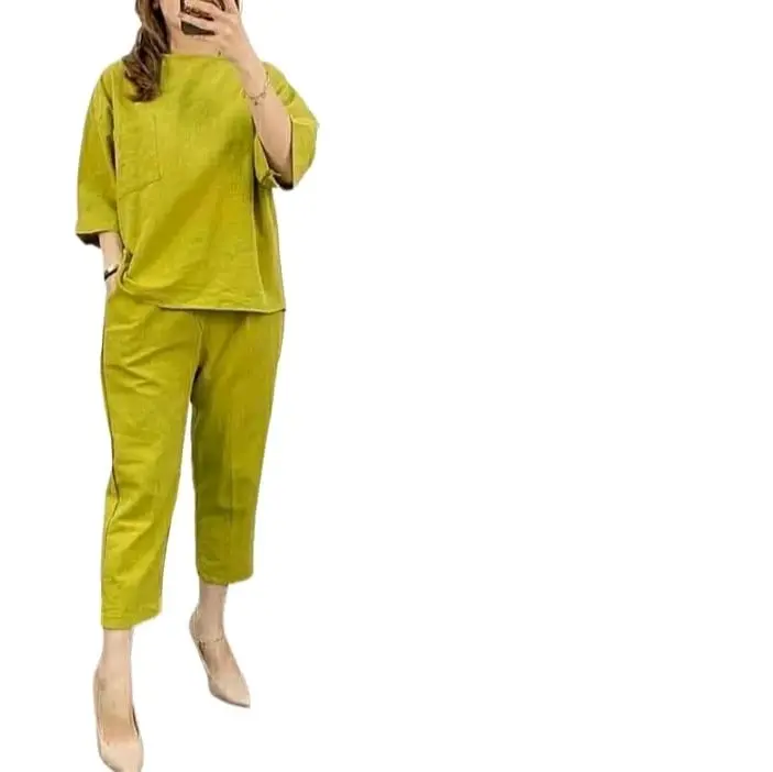 Set Atasan dan Bawahan Wanita Cozi dengan Bahan Katun Premium - Celana Formal 0