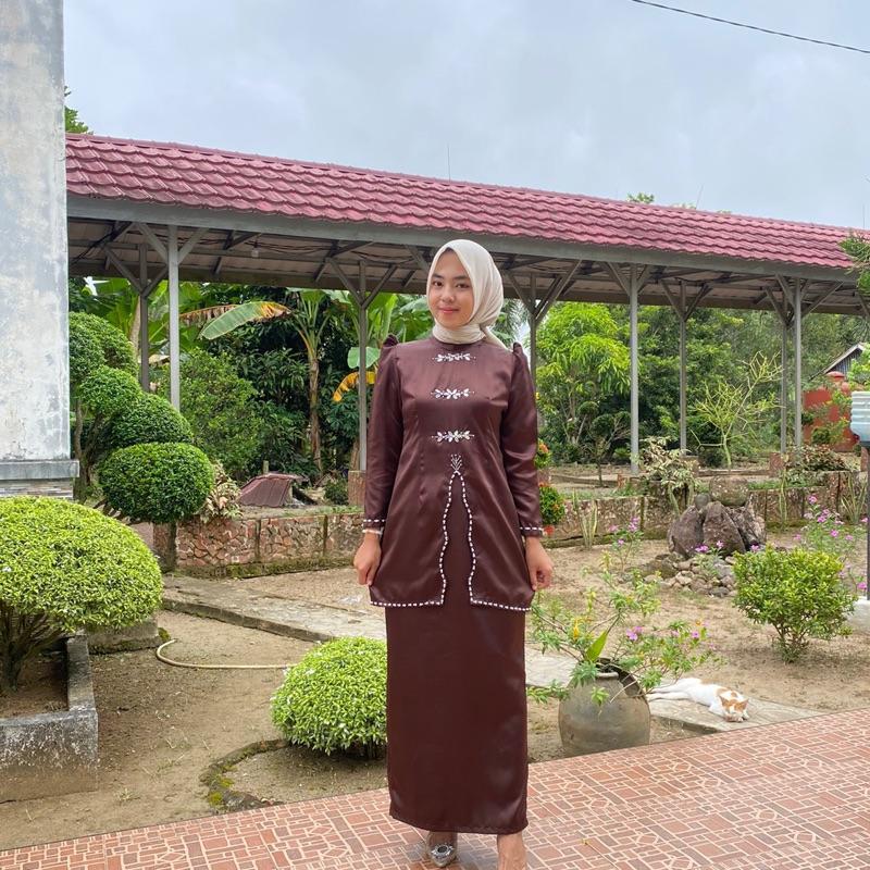 Alula one Set Kurung Melayu modern payet premium terbaru (baju+rok ...