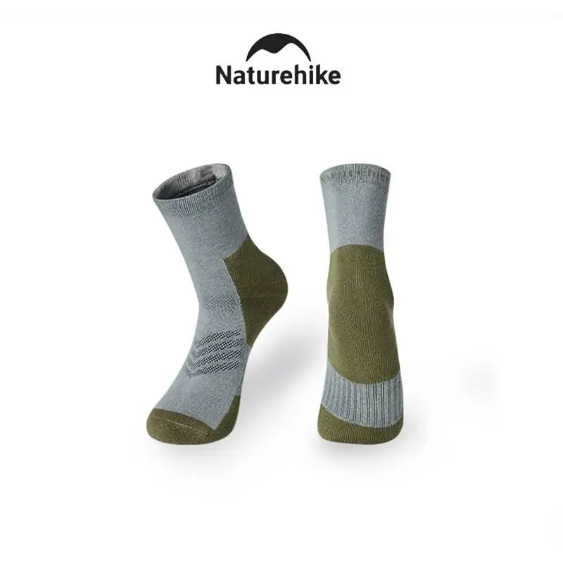 Naturehike Hiking Sports Socks for Men Women Mid-Calf or Short Quick-Drying Running GYM Damping COOLMAX Socks Moisture-wicking Breathable