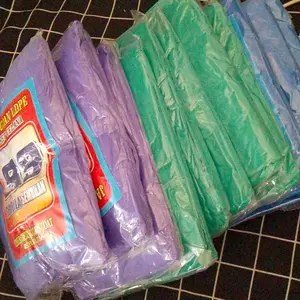 (Isi 12 Pcs)Setelan Celana Dan Baju -Jas hujan plastik 99 Bahan tebal Setelan Baju celana Tahan air Hijau