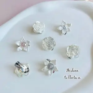 ￼Anting Klip Hijab I Anting Jepit (Harga sepasang)