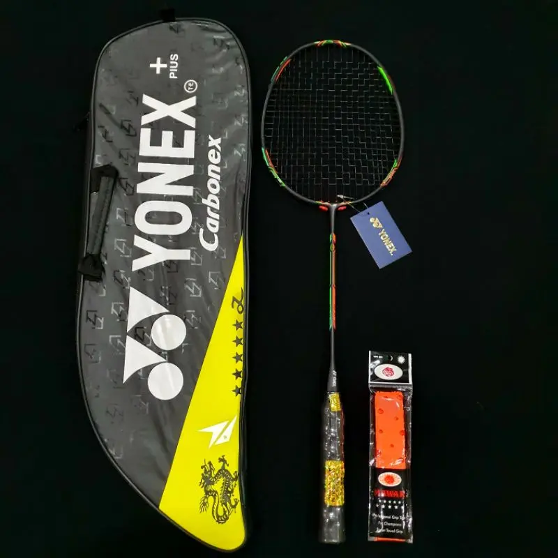 RAKET BADMINTON CARBONEX IMPORT  SNAR SUDAH TERPASANG FREE TAS DAN GRIP 5
