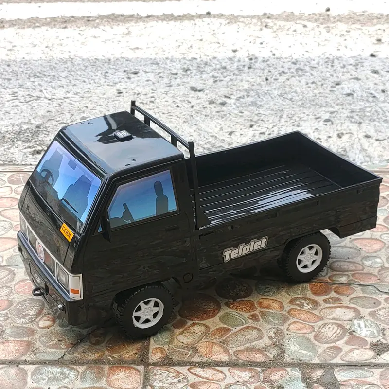 Mainan Anak Mobil Pick up L300 Bisa Bunyi Telolet Basuri Dan Nyala lampu Led Kedap-Kedip DT07 Plastik Toys 6