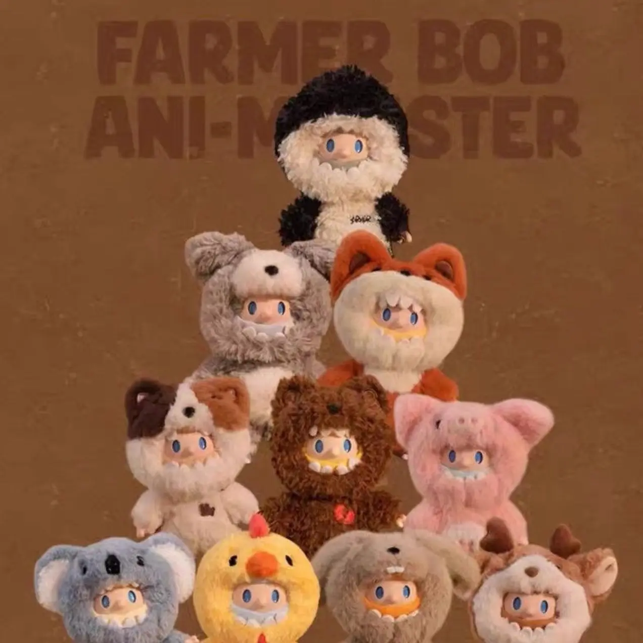 FARMER BOB ぬいぐるみペンダント FARMER BOB Ani-Monster Series Vinyl Plush Pendant FOX-MONSTER BOB