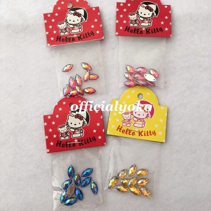 Manik Diamond Mata AB ukuran 6mm x 12 mm (10 pcs) 0