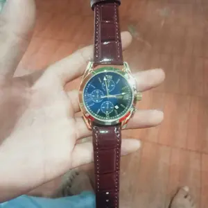 (002 Harga Telah Diganti, Cepat Beli) Jam Tangan Pria Kulit POSHI PS926 Kuarsa Olahraga Fashion Bisnis Santai dengan Fitur Kalender - Watches