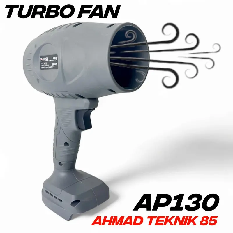 APR RAJA turbo fan cordless ap130 kipas angin jet pengering motor mobil pembersih daun debu 2