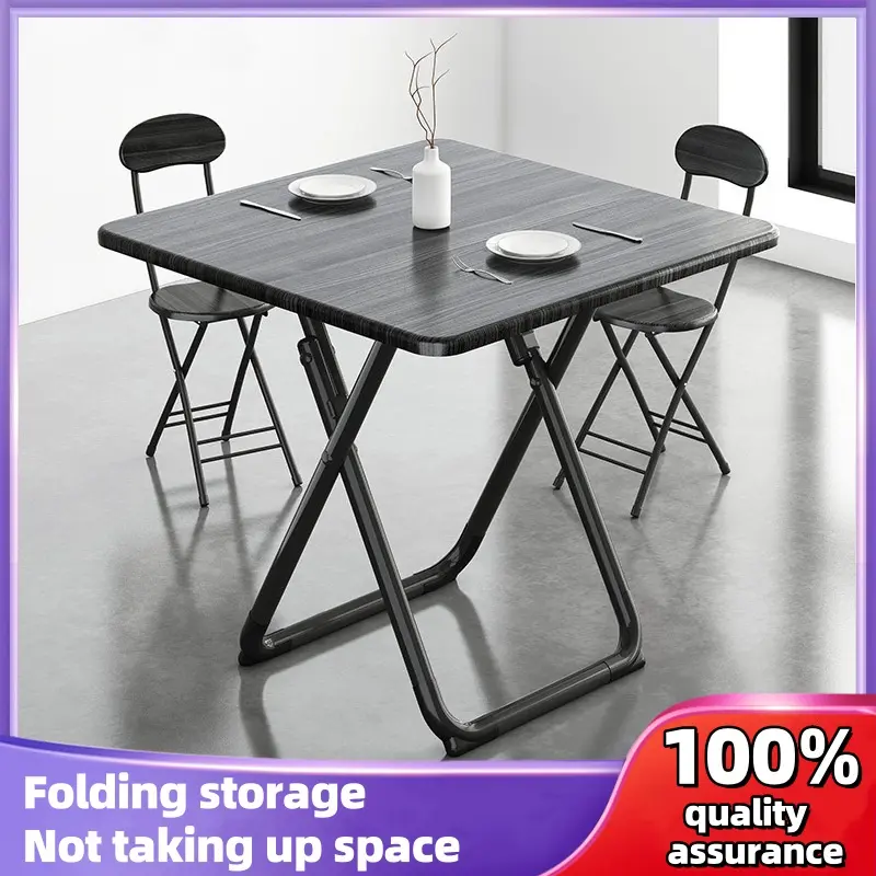 Foldable Table Round/Square Portable Dining Table Kitchen House Table Simple Table Square Table
