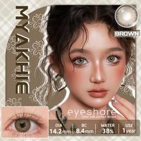 Gambar [COD] Eyeshare  MYAKHIE Brown Lensa Kontak Softlens Gaya Korea 14.2mm Soflen Gray - MYAKHIE-Violet-Gray dari Eyeshare contactlens Kab. Tangerang 2 Tokopedia