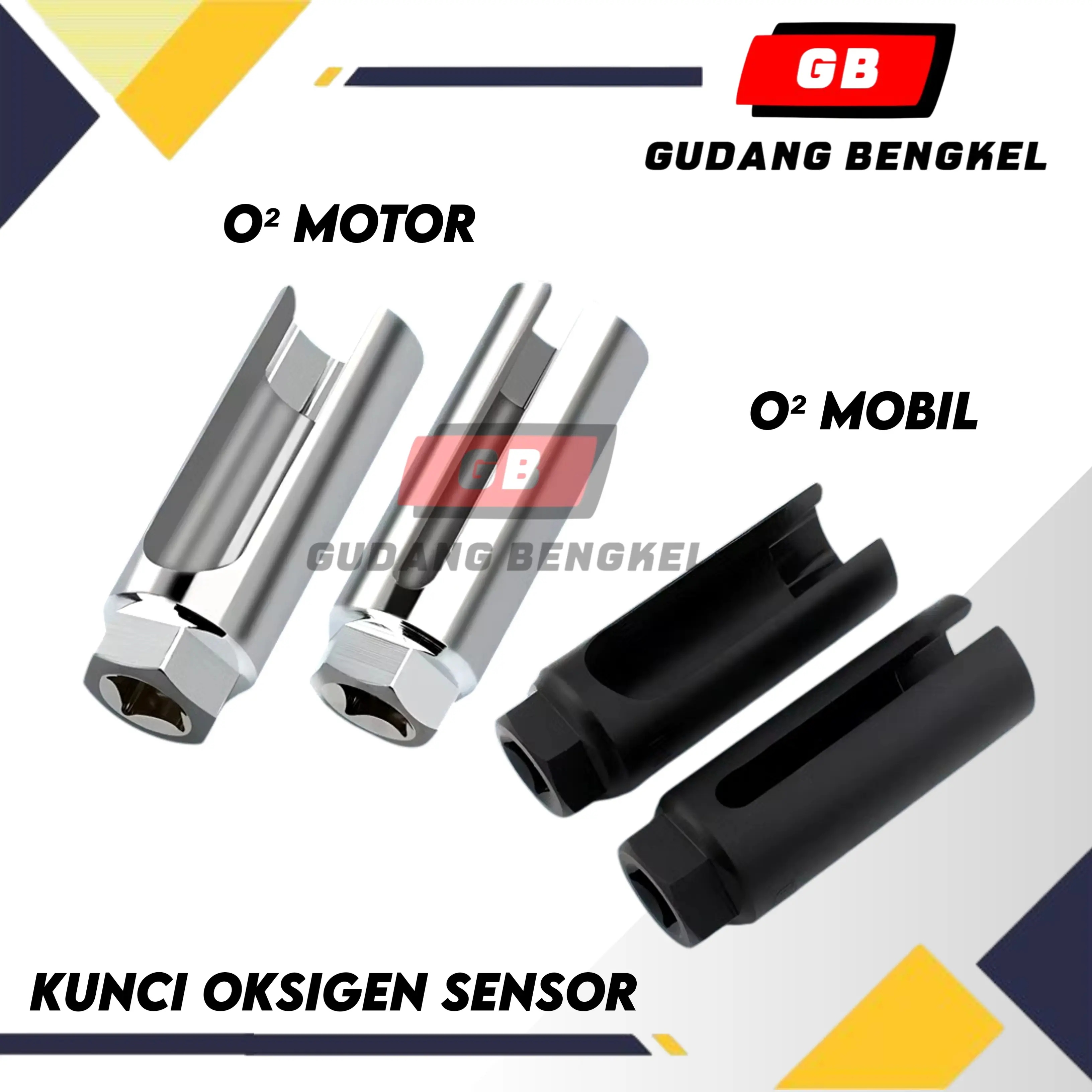 Kunci Sok O2 Oxygen Sensor motor Socket Oksigen Alat Wrench Offset Removal Installation Tools