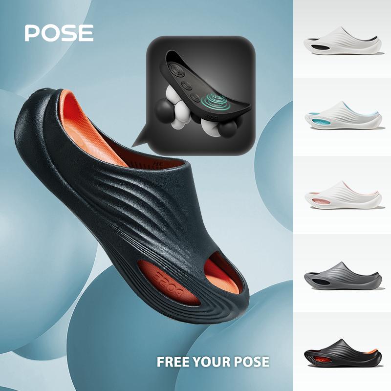  【Dép thư giãn 【mua 2 đôi giá chỉ 519k 【Mass POSE relax-air  Đế Bằng DéP lốp thoải  sốc đế dày ngoài trời nam nữ nam nữ giải trí dành cho cặp đôi dễ phối đồ dễ phối đồ dễ thương và đẹp trai nhiều màu mới về P1257306 Shoes GiàY 