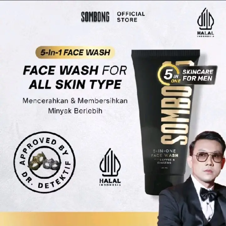 SOMBONG FACEWASH ORIGINAL HANYA 60RIBU SAJA