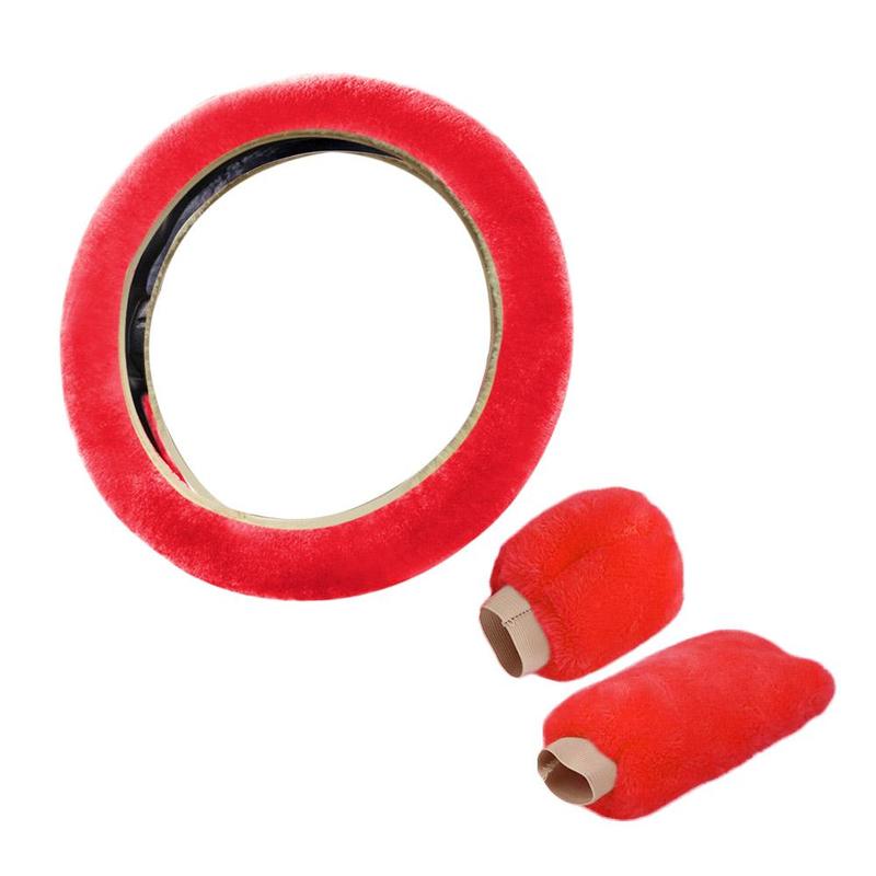 Product Introduction of Universal Warm Plush Car Steering Wheel Cover Gearshift Women Protector Soft Decoration Y4J5 32