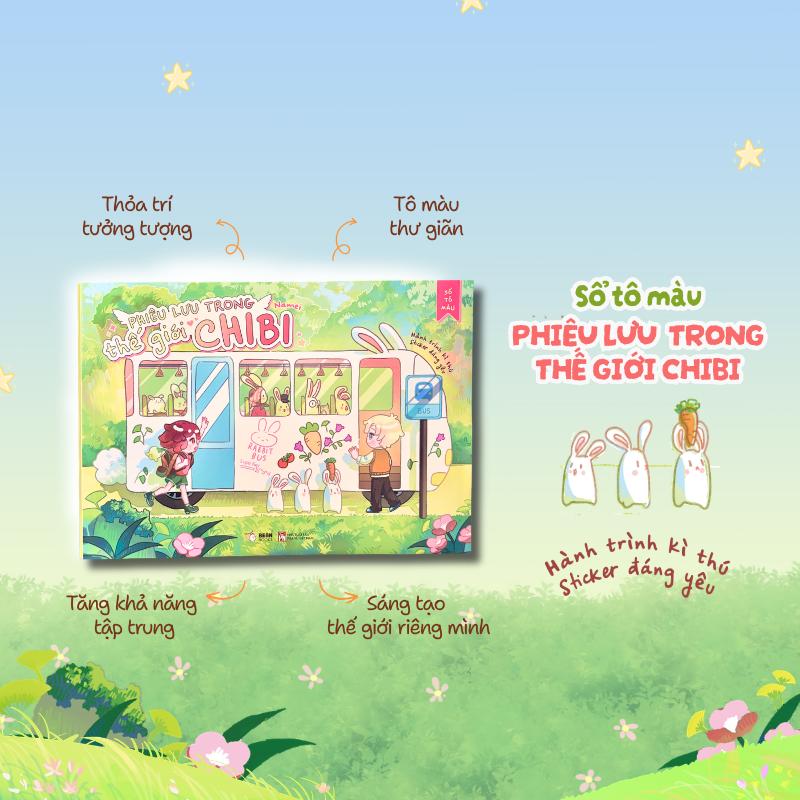 Sách Tô Màu - Phiêu Lưu Trong Thế Giới Chibi