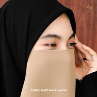 Gambar Maslaha Niqab Tali Babydoll 2 Layer Polos Simple Cadar Syari Muslimah Adem Nyaman - Putih dari Maslahaniqab Kab. Bandung 3 Tokopedia