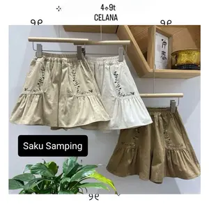 Celana Katun Anak Bordir Korean