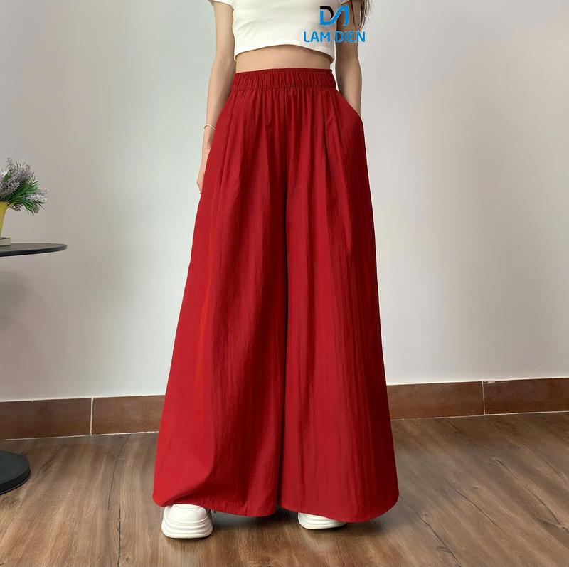 LAMDIENSTORE - Quần Ống Rộng Nữ LQ019 Chất Liệu Gió Lụa Phong Cách Trẻ Trung Năng Động Có Túi Quần Nhiều Màu Nhiều Size Cho Chọn