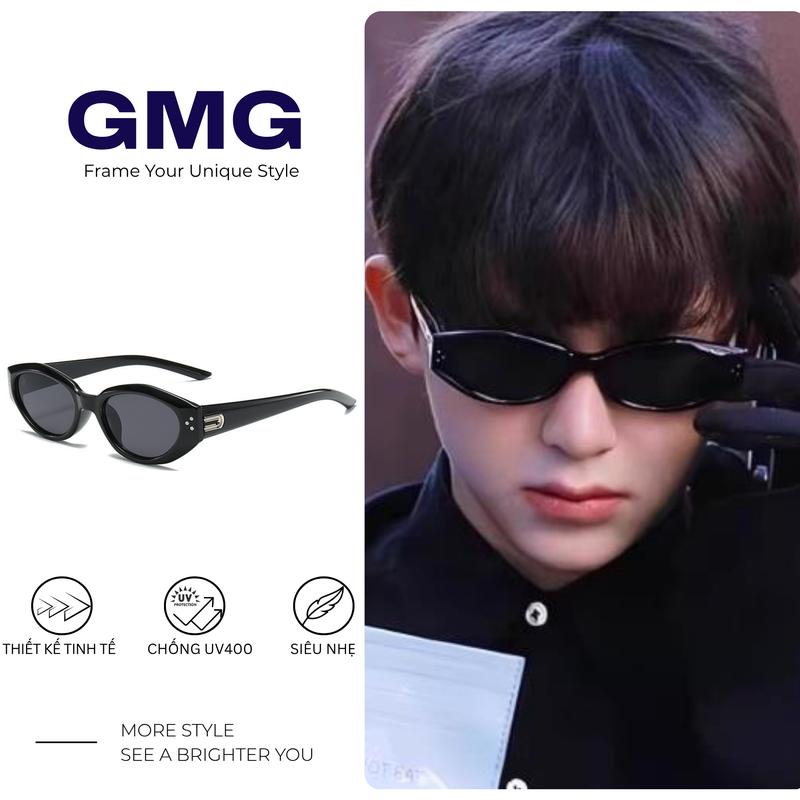 GMG Kính Râm Chống Nắng, Phong Cách Âu Mỹ Mới, Gọng Hình Bầu Dục Nhỏ Thiết Kế Mắt Mèo Bất Đối Xứng Dễ Phối Đồ Bó Sát Khuôn Mặt, Thời Trang, Hợp Xu hướng, 3242