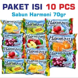 10pcs SABUN MANDI BATANG HARMONY / PAKET SABUN MANDI