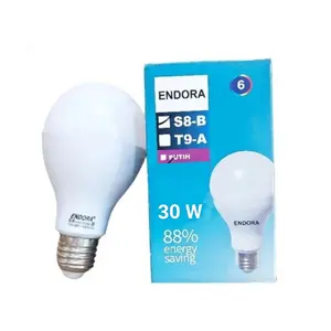 ENDORA - Lampu Bohlam LED Putih 05 watt - 10 Watt - 15 Watt - 20 Watt - 30 watt saver