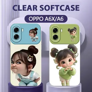 Softcase Compatible Oppo A6X 2026 - Softcase motif terbaru Oppo A6X A5X A3X A18 Sofcase Bening-RJ1548