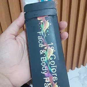 Face Body Painting Art 12 Warna Cat Wajah Free 2 Kuas Face Painting