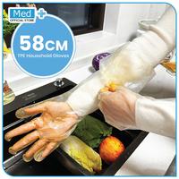 Gambar Med+ Disposable PE Long Sleeve Plastic Gloves 58cm / Sarung Tangan Lengan Panjang Plastik Sekali Pakai 10 Pcs (5 Pasang) dari Medplus Kota Administrasi Jakarta Pusat 4 Tokopedia
