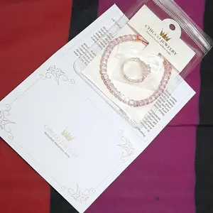 【BUY 1 GET 1】Cincin dan Gelang Zirkon Simpel Warna Emas Mawar Penuh Berlian Geometris Cocok untuk Sehari-hari Pesta Hadiah Pernyataan Cinta CHICCO Adjustable Aksesoris anti luntur anti perubahan warna Garansi 1 Tahun gelang tangan 142 SL11