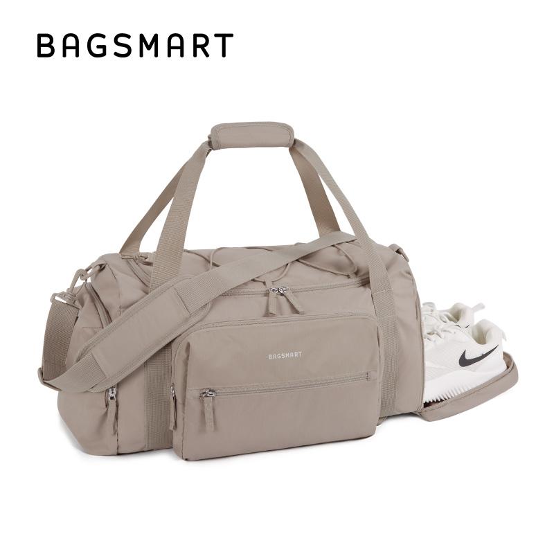  BAGSMART Túi tập thể dục BAGSMART Thiết kế 4-IN-1 Túi Vải Thô nhẹ TSA Thích hợp cho du lịch với ngăn đựng giày và túi đựng đồ ướt Dung tích 30L Thích hợp cho các ngày cuối tuần của phụ nữ Ba lô du lịch chống nước 