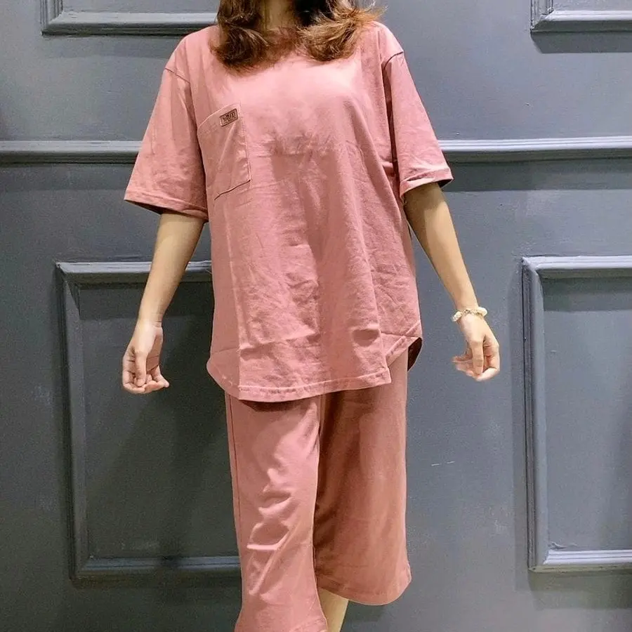 Terbaru Set Kaos Pojee Premium Cotton XL XXL Cantik Combed Sablon Motif Polos