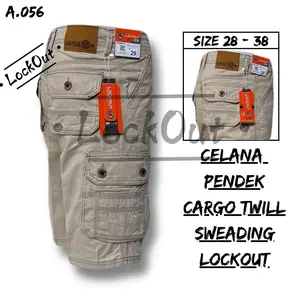 CELANA PENDEK CARGO PRIA PDL CARGO CASUAL TWILL COTTON LOCKOUT