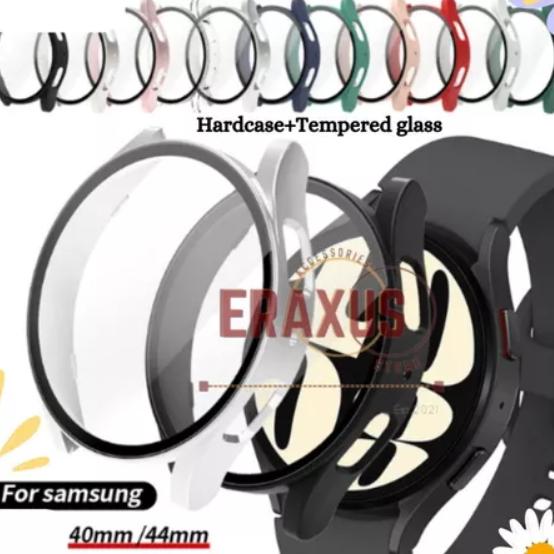 Hard Case Pelindung Layar Sam Galaxy Watch 7 FE 6 5 4 Active 2 40mm / Bumper Galaxy Watch Active 2 4 5 6 FE 7 44mm - Full Cover Layar Screen Guard Protector 4