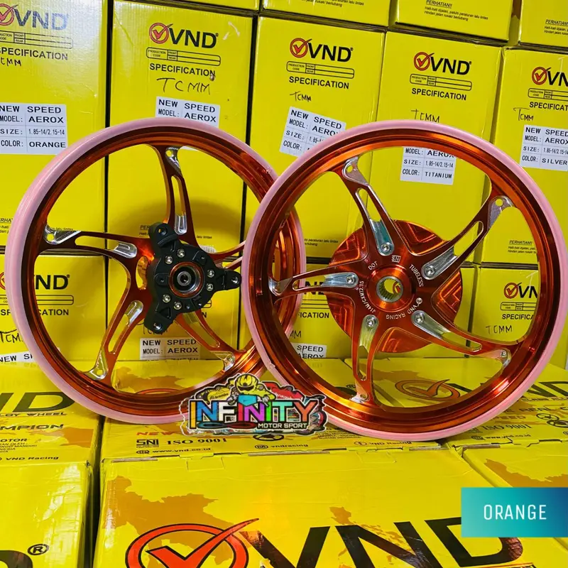 VELG VND NEW SPEED BEAT/SCOOPY/VARIO110 VARIO125/150 AEROX 155/ All NEW AEROX 155 NMAX NEW MIO SPORTY Aluminium Alloy Motorcycle 2