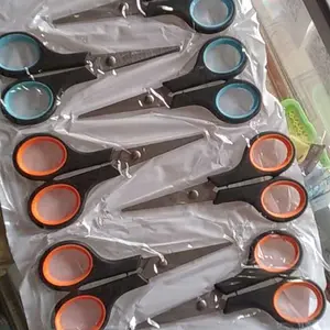 12 pcs Gunting Kecil Renteng Hitam Pacman PC-04-H2