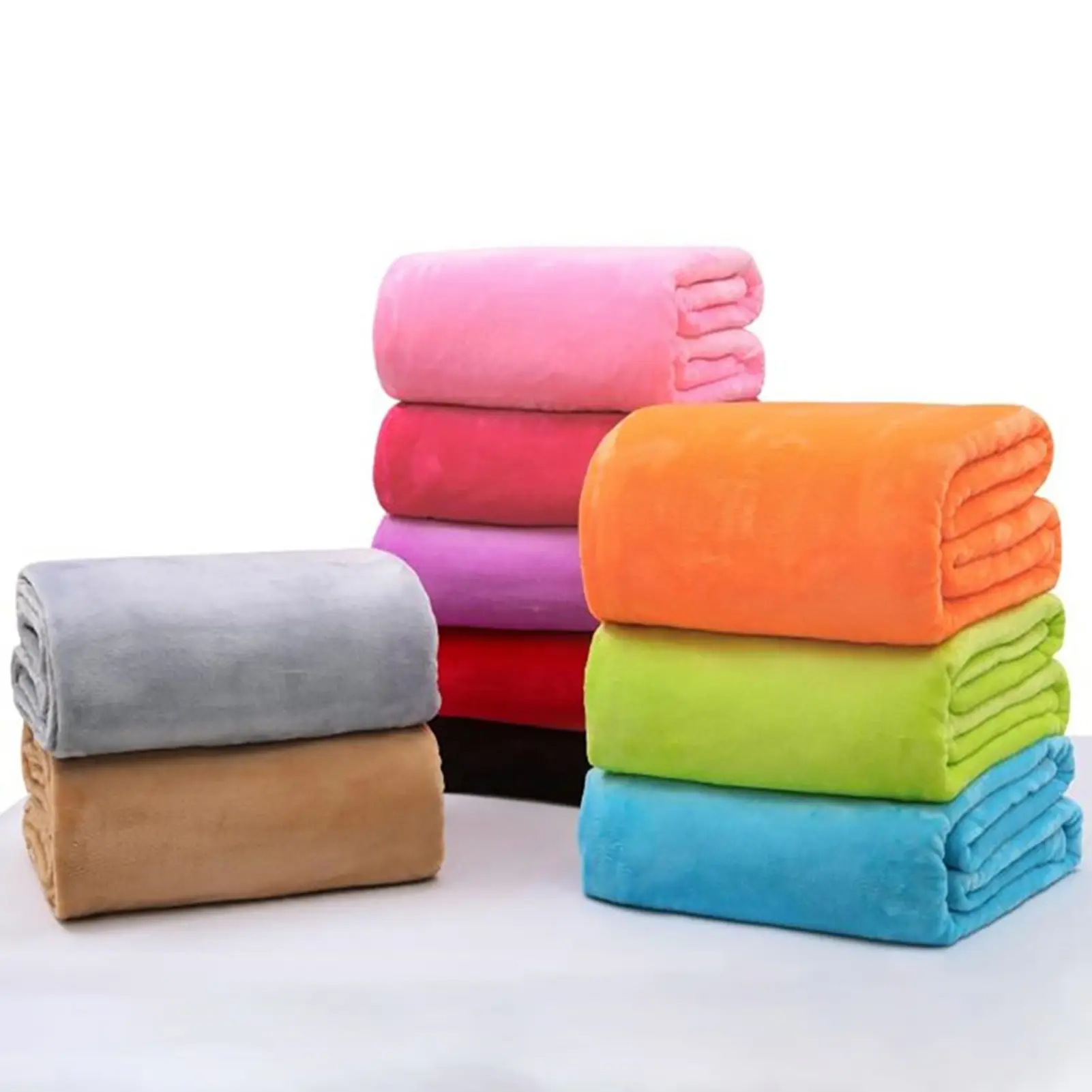 Chăn Đơn Giản Cho Trẻ Em, Chăn Flannel Hai Mặt Hữu Ích, Mềm Mại Và Ấm Áp, Cho Gia Đình, 46Cm X 65Cm