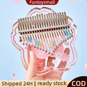 【COD】Kalimba 17/21 keys Acrylic Thumb Piano Kecapi jari Kalimba instrumen- Kalimba Alat Musik