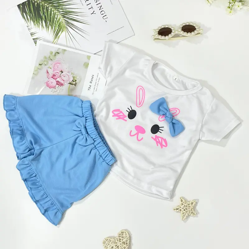 Setelan Anak Perempuan BB 13 CAT PITA Usia 0-4 Tahun Bahan DobelKnit 1