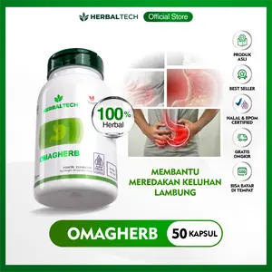 HERBALTECH OMAGHERB - Herbal Maag & Lambung - Bantu Kurangi Perut Tidak Nyaman & Kembung