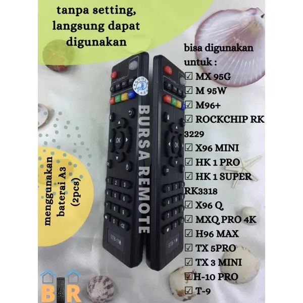REMOT REMOTE ANDROID TV BOX SEMUA TYPE MXQ H96 V88 T95 TX X96 (ZT) 5