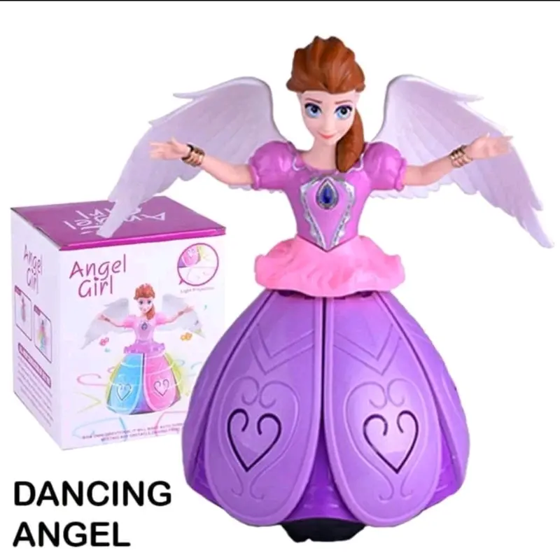 Mainan dancing angel frozen/boneka menari princess lampu toys 0
