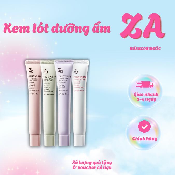 ZA CHỐNG NẮNG NÂNG TÔNG & KIỀM DẦU DƯỠNG ẨM SE KHÍT LCL SPF36 PA++ 35g Trang Điểm Mỹ Phẩm Women Cosmetic kem lót dành cho da