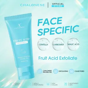 [CHALONESE] Exfoliating Gel - Exfoliasi Wajah Dengan Lembut Halus  Mengangkat Sel Kulit Mati Dan Kotoran Pada Wajah