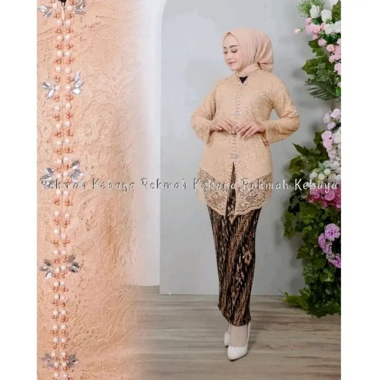 Anisa Kebaya - Setelan Kebaya Floy Kartini Lengan Panjang / Atasan Kebaya Floy Brukat 1