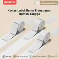 Gambar NIIMBOT D101 Kertas label termal transparan, kertas cetak label harga tahan air, klasifikasi, penandaan, stiker harga - Transparan14x25 dari Niimbot Official Shop Kab. Tangerang 1 Tokopedia