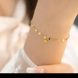 gelang tangan pecah kopi boba terbaru anti karat gold rantai silver terbaru cantik1