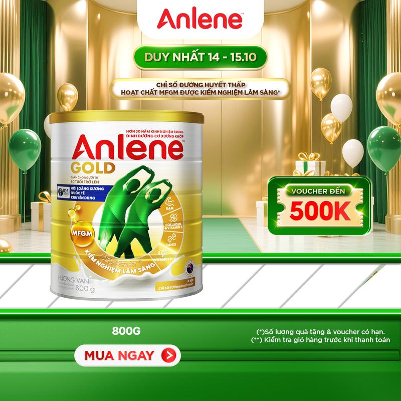 Sữa Bột Anlene Gold Hương Vani 800G
