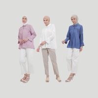Gambar MFMW Monaska Atasan Blouse - Lilac, XXL dari MFMW Shop Kota Bandung 1 Tokopedia