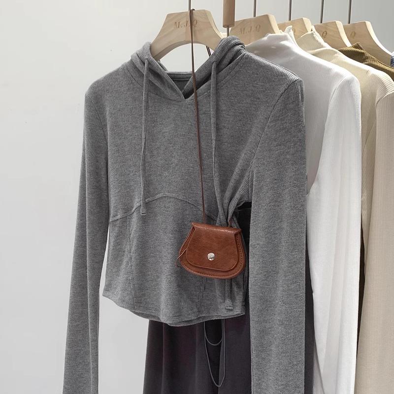 Hoodie Melar Lengan Panjang Oatmeal 4
