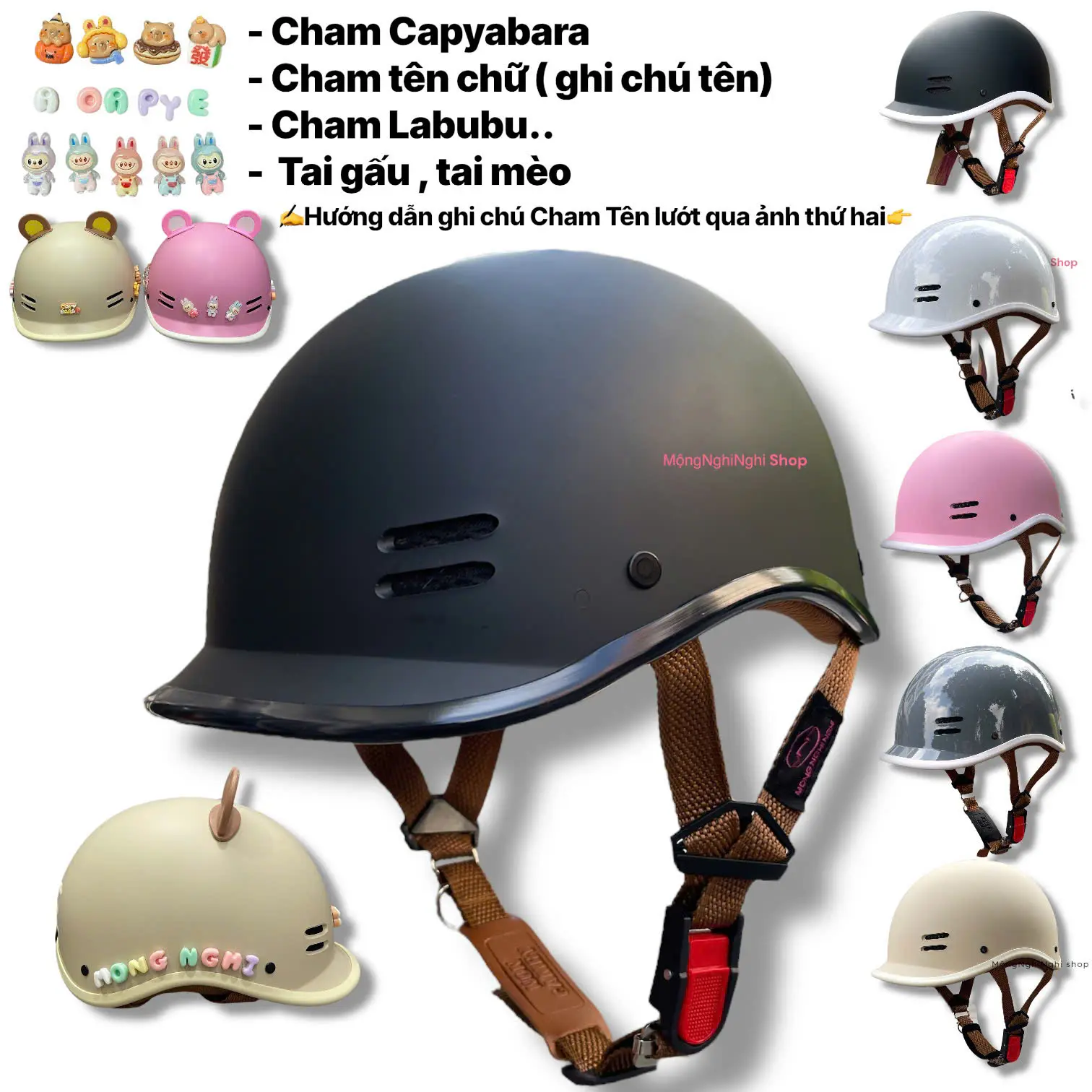 ( MŨ ĐẠT CHUẨN ĐI XE MÁY) Nón Bảo Hiểm Kiểu Dáng Cá Heo Chính Hãng CAMRY CR HELMET- KÈM PHỤ KIỆN, Bảo Hành 12 Tháng Chất Liệu Nhựa ABS , Helmet Phụ Kiện đẹp
